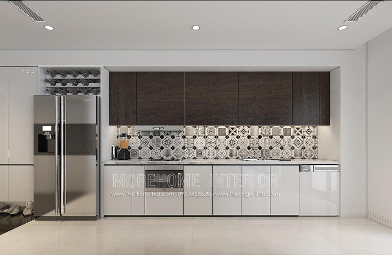 Tủ bếp làm gỗ Acrylic hiện được rất nhiều gia đình chọn lựa và tin dùng vì mẫu mã lại hiện đại, thu hút. Tủ bếp hiện đại